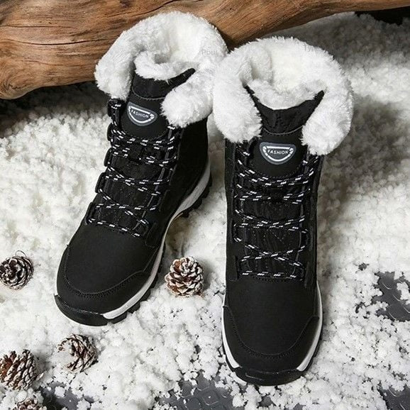  Groovywish Snow Boots Women Winter Keep Warm Water-proof Shoes -  - DYAVOR® 
