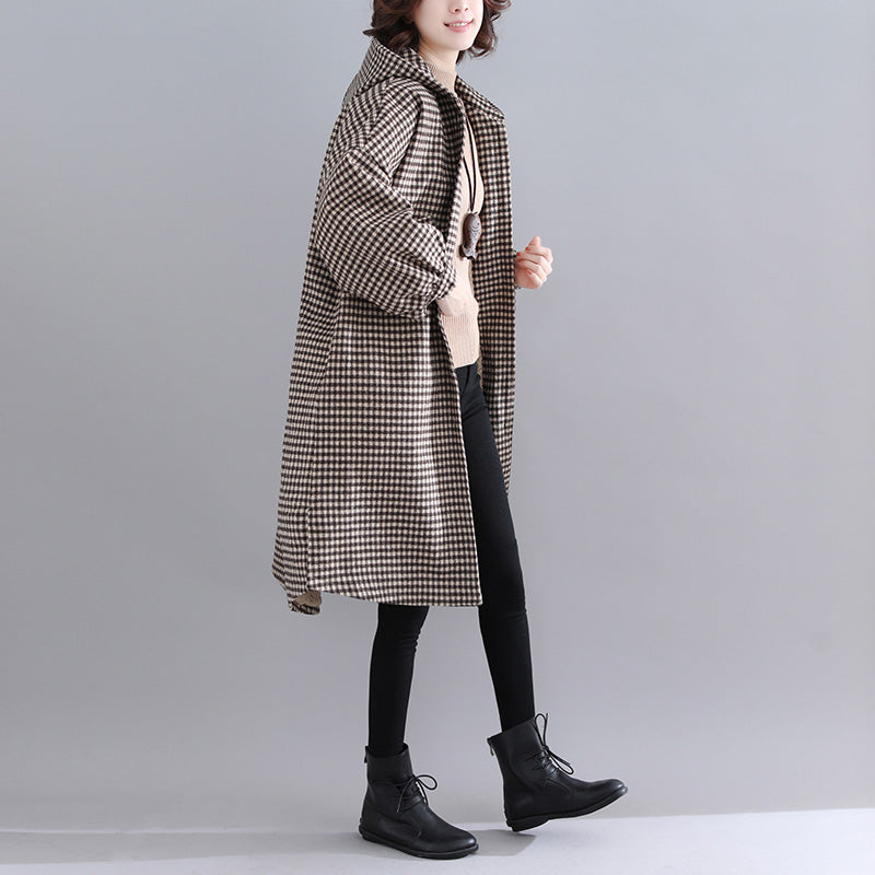  thick plaid womens parkas trendy plus size hooded warm winter coat Luxury long sleeve winter coats -  - DYAVOR® 