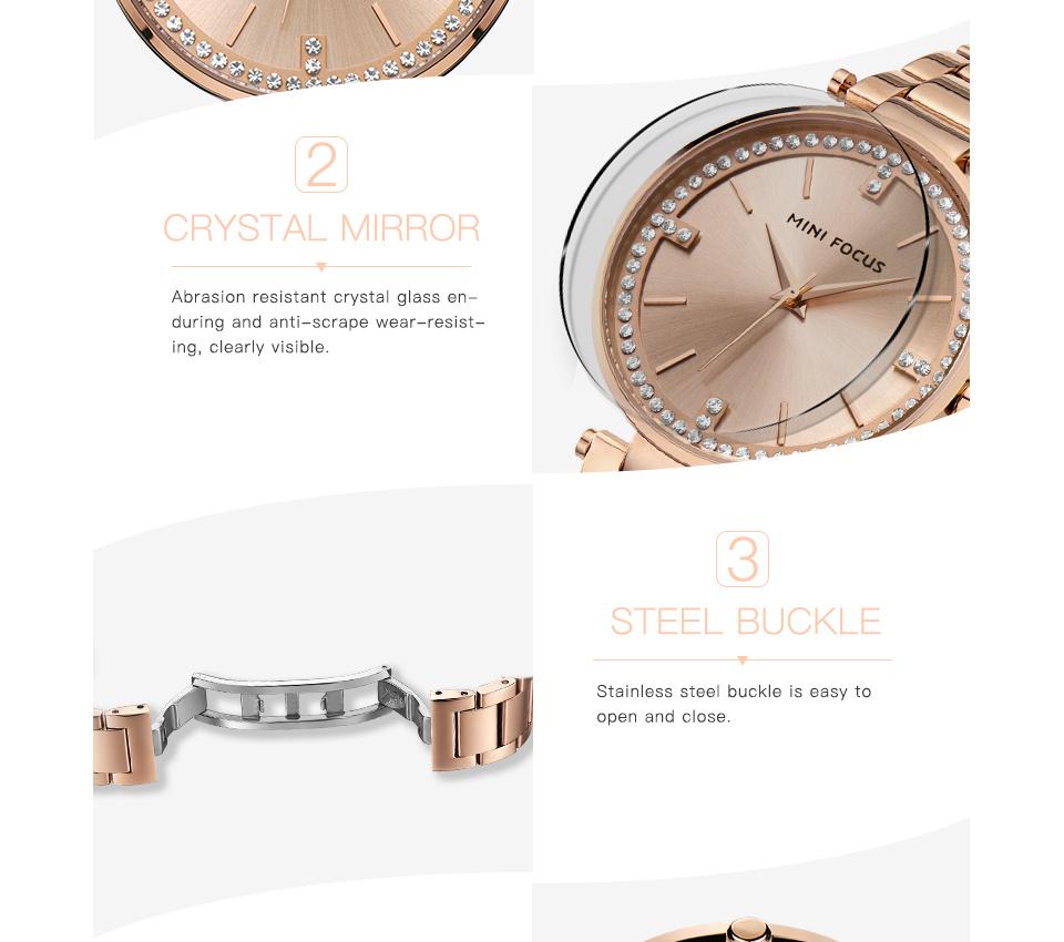 Ultrathin Rhinestone Diamond Quartz Women's Watches with Bracelet