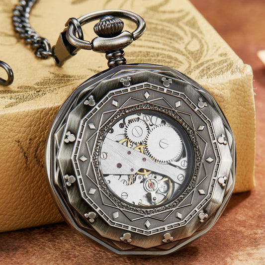  Unisex Antique Mechanical Skeleton Hand Wind Movement Fob Watch - Unisex Style Watches - DYAVOR® 
