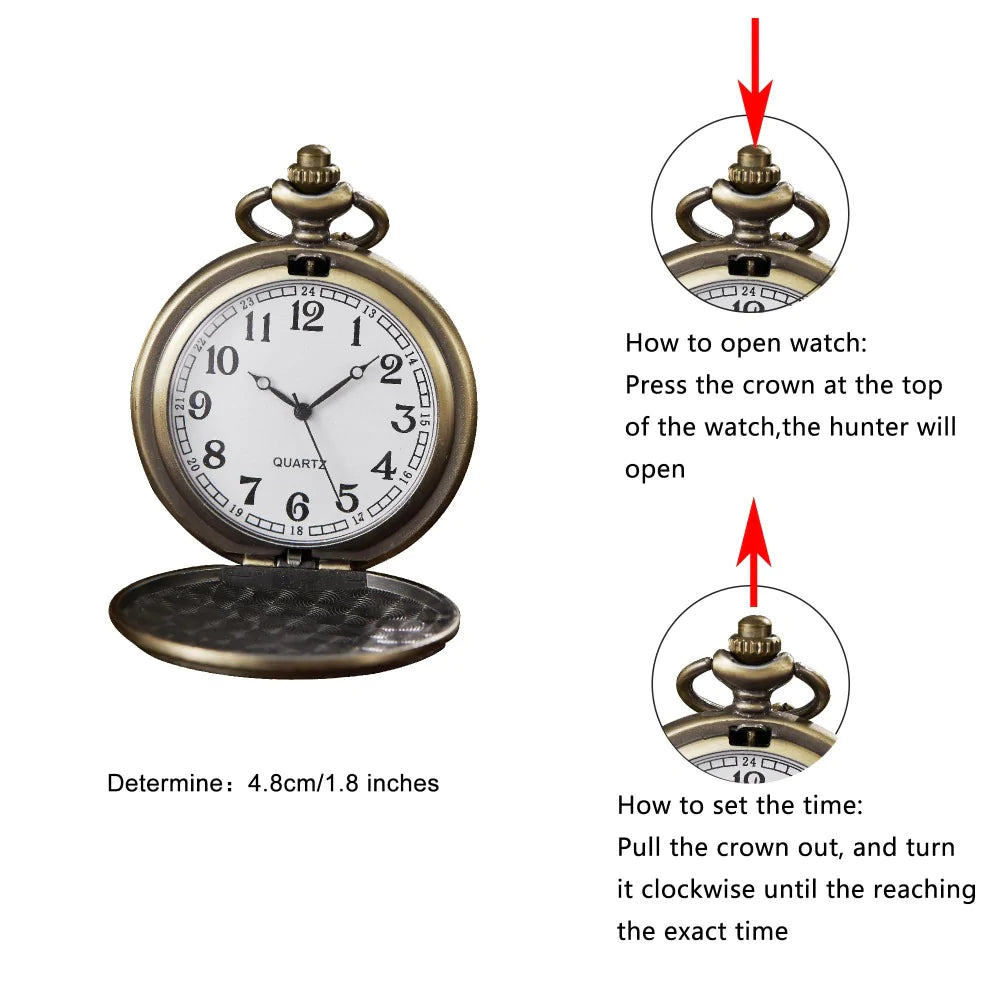  Unisex Antique Printed Colorful Ballet Girl Full Hunter Quartz Pocket Watch - Unisex Style Watches - DYAVOR® 