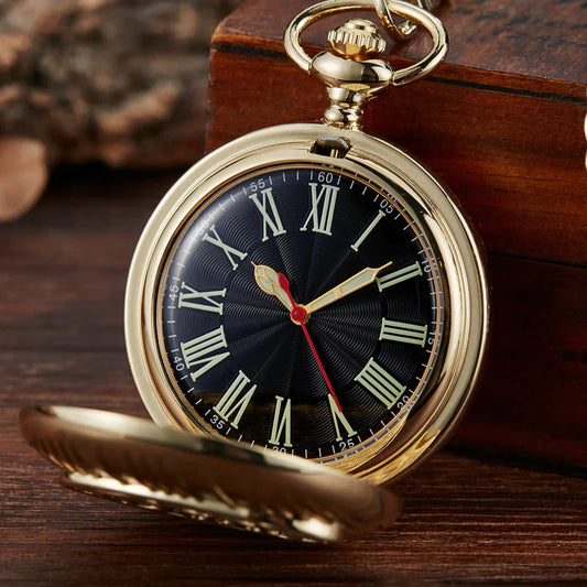  Unisex Antique Roman Numbers Dial Quartz Movement Pocket Watch - Unisex Style Watches - DYAVOR® 