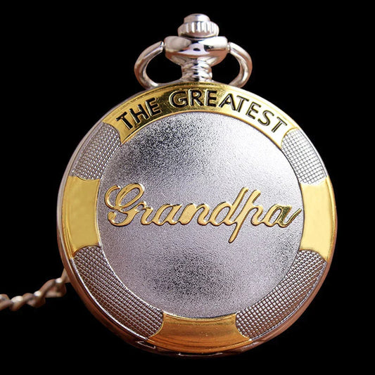  Unisex Antique Silver Gold Quartz Movement Fob Watch With Chain - Unisex Style Watches - DYAVOR® 