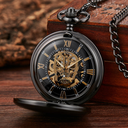  Unisex Fashion Steampunk Skeleton Mechanical Hand-wind Pocket Watch - Unisex Style Watches - DYAVOR® 