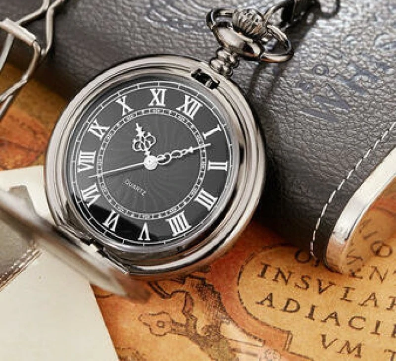  Unisex Luxury Retro Vintage Stainless Steel Japan Quartz Pocket Watch - Unisex Style Watches - DYAVOR® 