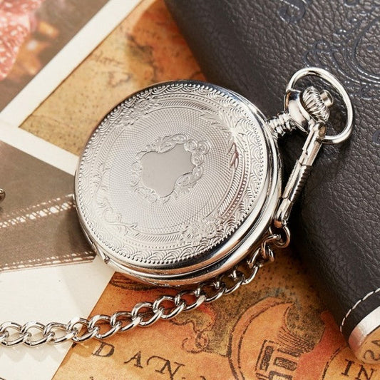  Unisex Luxury Retro Vintage Stainless Steel Japan Quartz Pocket Watch - Unisex Style Watches - DYAVOR® 