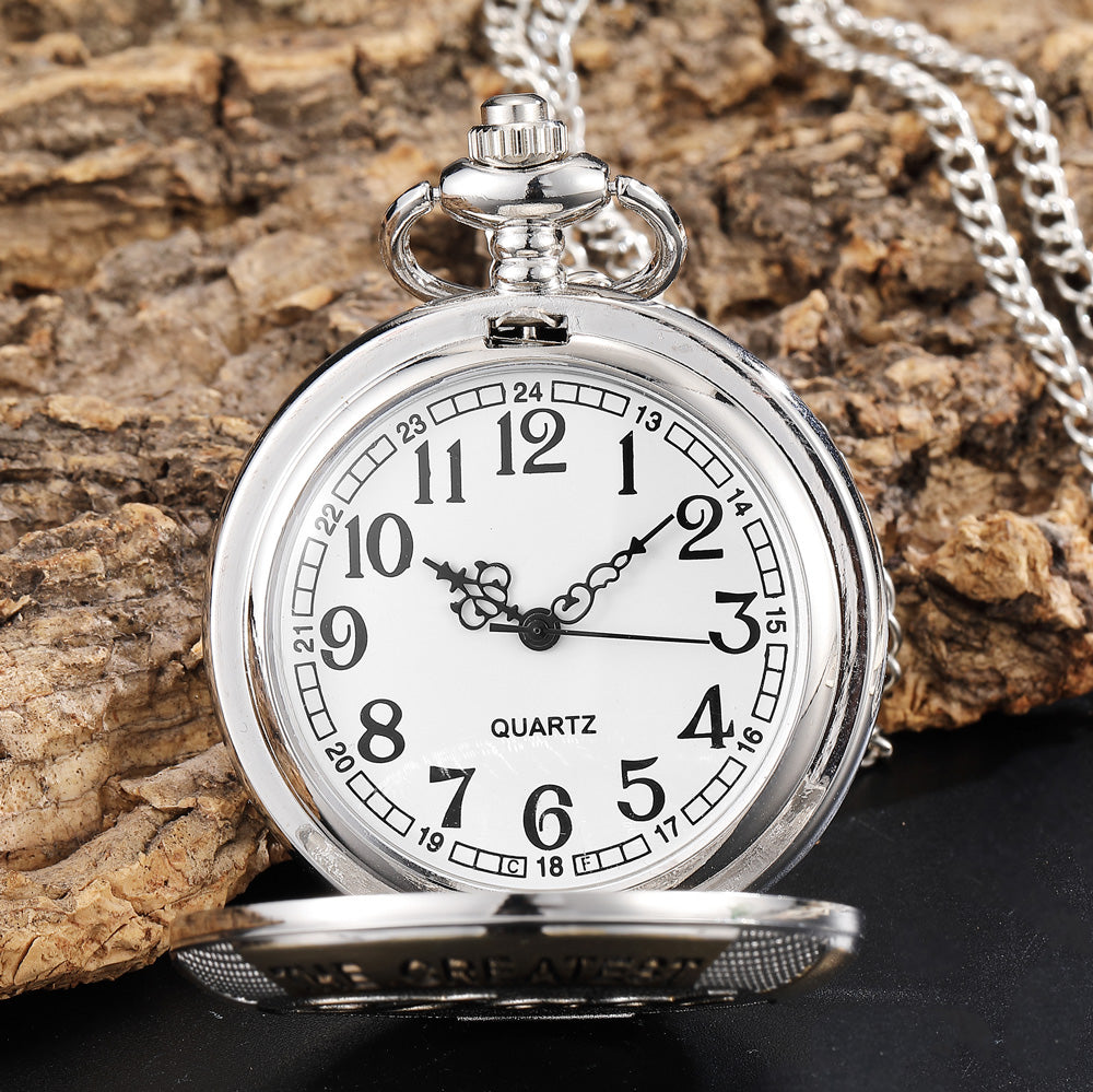  Unisex Luxury Silver Color The Greatest Dad Quartz Pocket Watch - Unisex Style Watches - DYAVOR® 