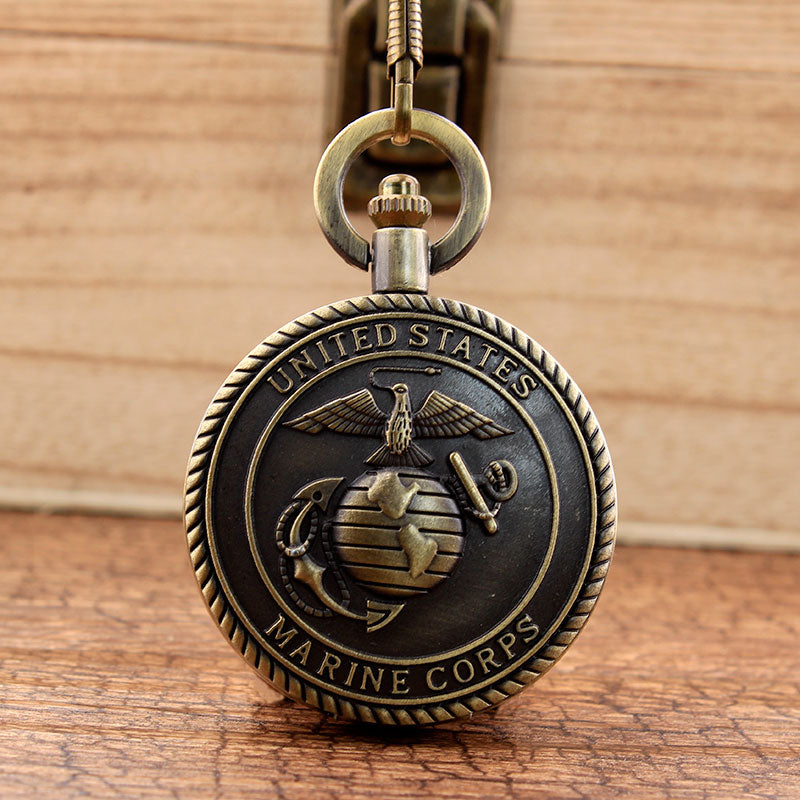  Unisex Retro Antique United States Marine Corps Theme Pocket Watch - Unisex Style Watches - DYAVOR® 