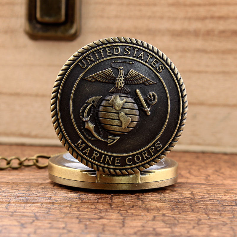  Unisex Retro Antique United States Marine Corps Theme Pocket Watch - Unisex Style Watches - DYAVOR® 