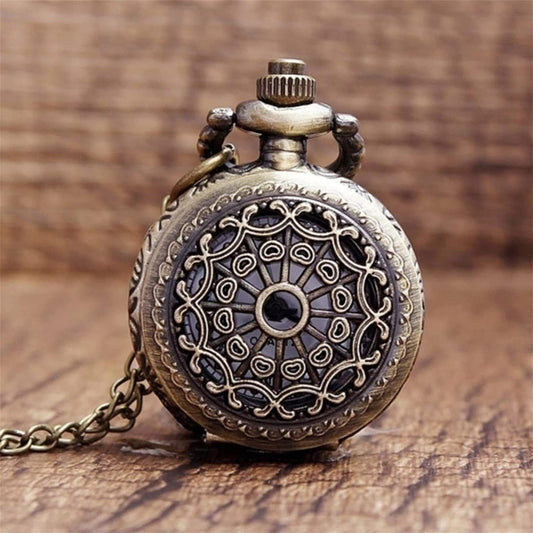 Unisex Retro Hollow Spider Web Necklace Pendant Quartz Fob Pocket Watch - Unisex Style Watches - DYAVOR® 