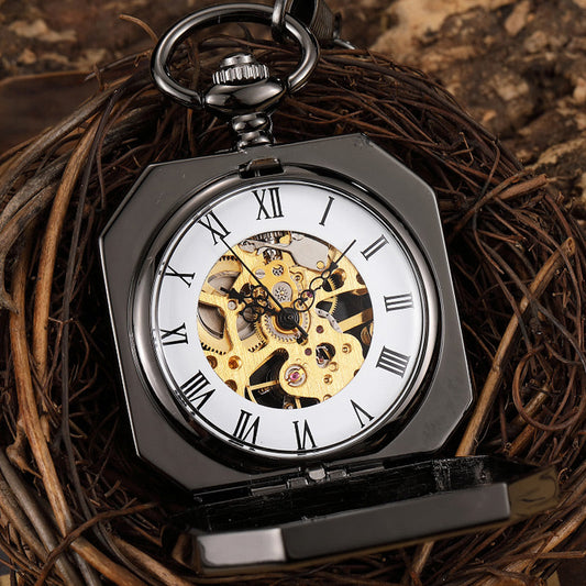  Unisex Retro Luxury Chinese Mascot Lion Black Mechanical Fob Pocket Watch - Unisex Style Watches - DYAVOR® 