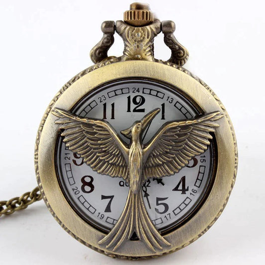  Unisex Retro Round Dial Arabic Number Hunger Games Fob Pocket Watch - Unisex Style Watches - DYAVOR® 