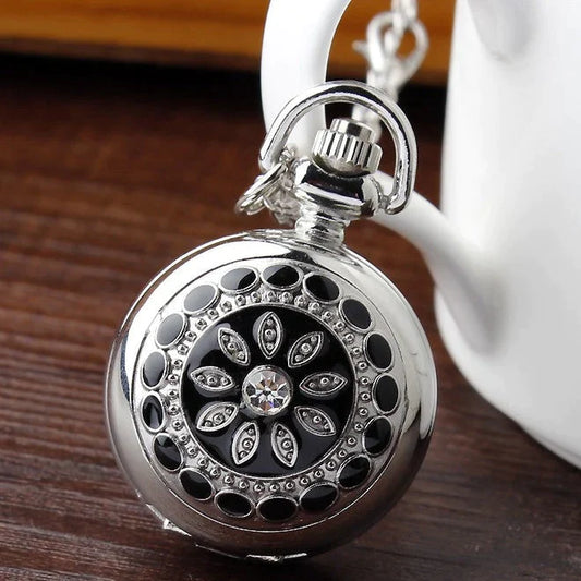  Unisex Shinning Arabic Numerals Pendant Crystal Quartz Pocket Watch - Unisex Style Watches - DYAVOR® 
