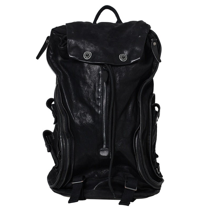  Unisex Vintage Soft Genuine Leather Cowhide Computer Backpacks - Backpacks - DYAVOR® 