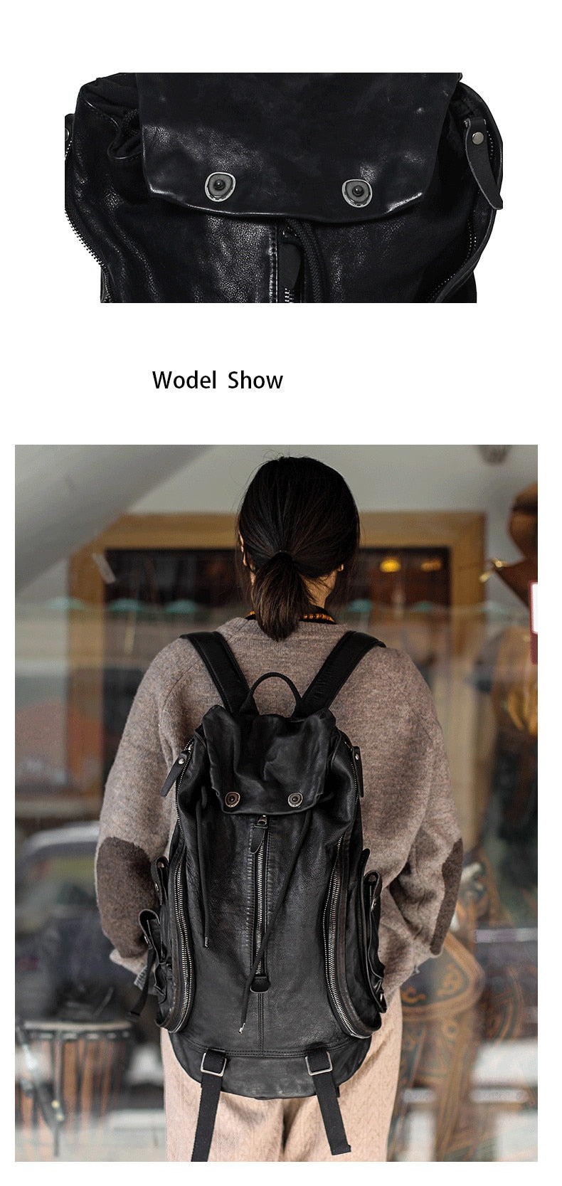  Unisex Vintage Soft Genuine Leather Cowhide Computer Backpacks - Backpacks - DYAVOR® 