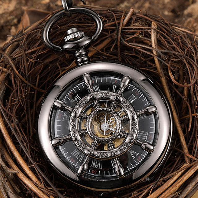  Unisex Vintage Unisex Wheel Double Sided Hollow Mechanical Steampunk Watch - Unisex Style Watches - DYAVOR® 