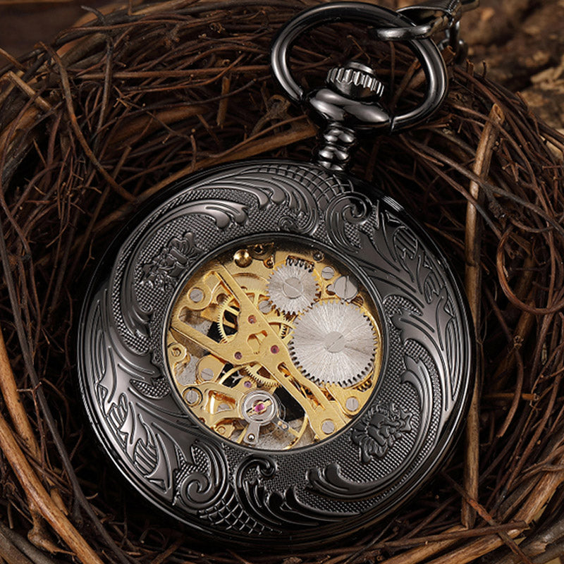  Unisex Vintage Unisex Wheel Double Sided Hollow Mechanical Steampunk Watch - Unisex Style Watches - DYAVOR® 