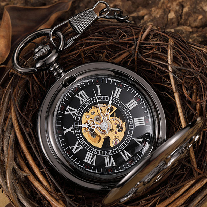  Unisex Vintage Unisex Wheel Double Sided Hollow Mechanical Steampunk Watch - Unisex Style Watches - DYAVOR® 