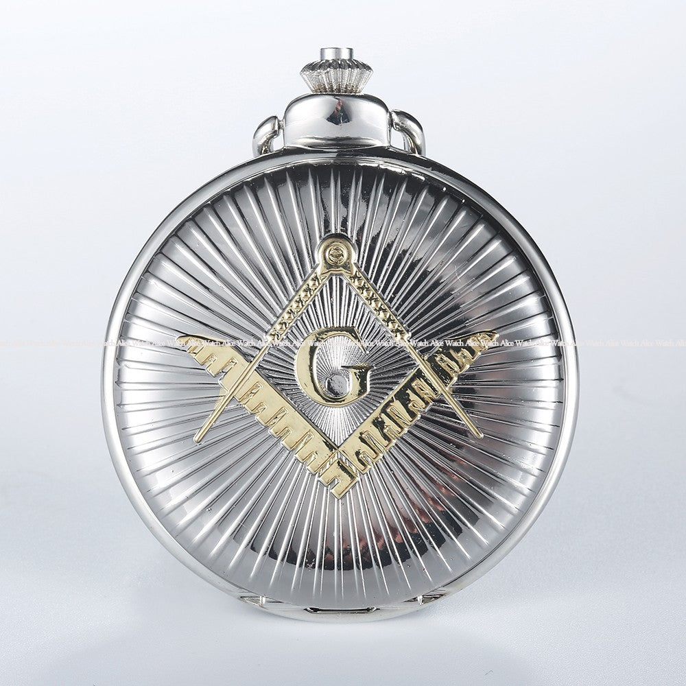  Unisex Vintage Big Dial Free Mason Unidirectional Quartz Pocket Fob Watch - Unisex Style Watches - DYAVOR® 