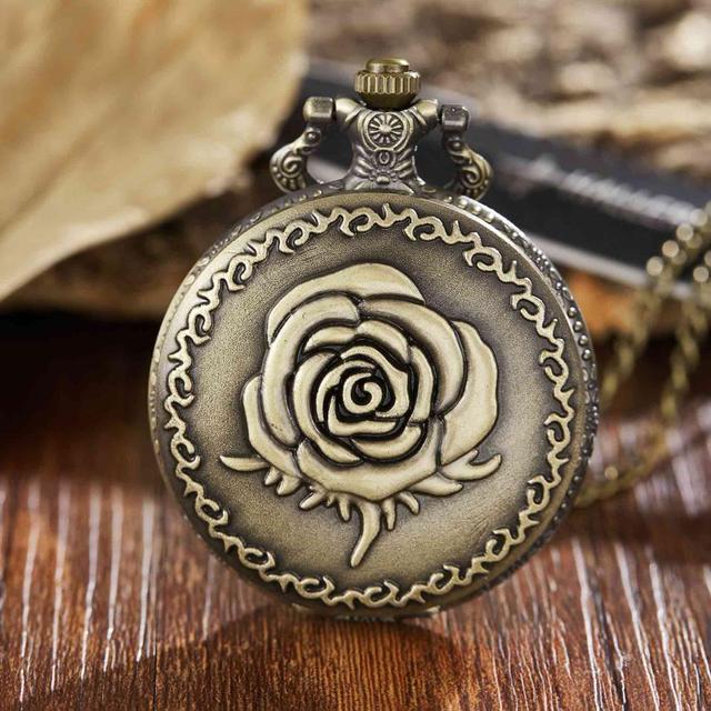  Vintage Style Unisex Follower Craved Pendent Quartz Pocket Fob Watch - Unisex Style Watches - DYAVOR® 