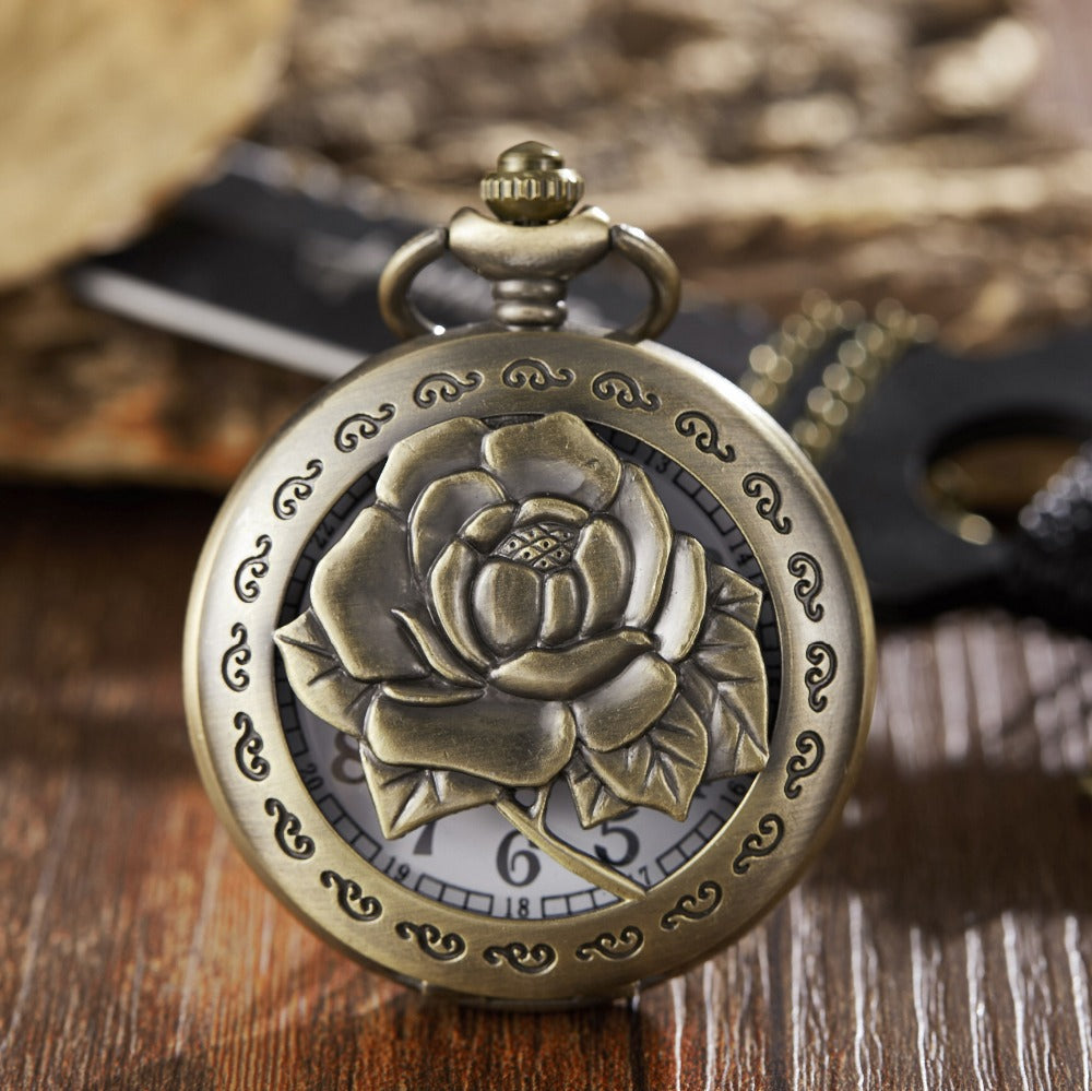  Vintage Style Unisex Follower Craved Pendent Quartz Pocket Fob Watch - Unisex Style Watches - DYAVOR® 