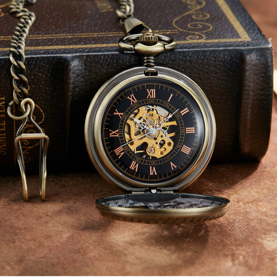  Vintage Unisex Lucky Birds Hollow Pendant Necklace Chain Pocket Watch - Unisex Style Watches - DYAVOR® 