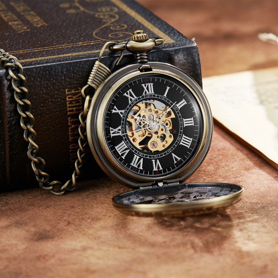  Vintage Unisex Lucky Birds Hollow Pendant Necklace Chain Pocket Watch - Unisex Style Watches - DYAVOR® 