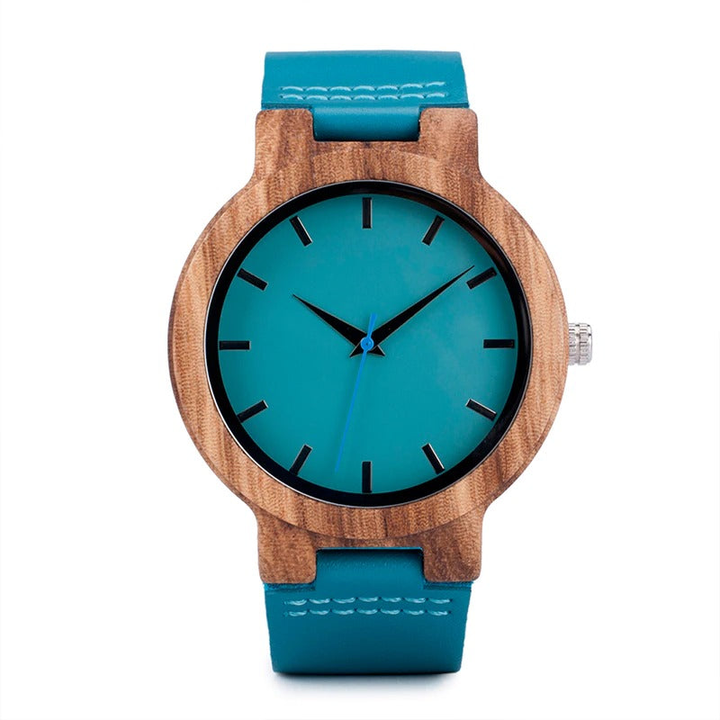 Women Bamboo Wood Analog Quartz Japanese Wristwatches