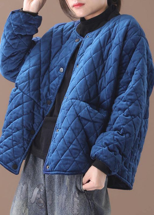  women blue women parka plus size Jackets & Coats o neck thick winter outwear -  - DYAVOR® 