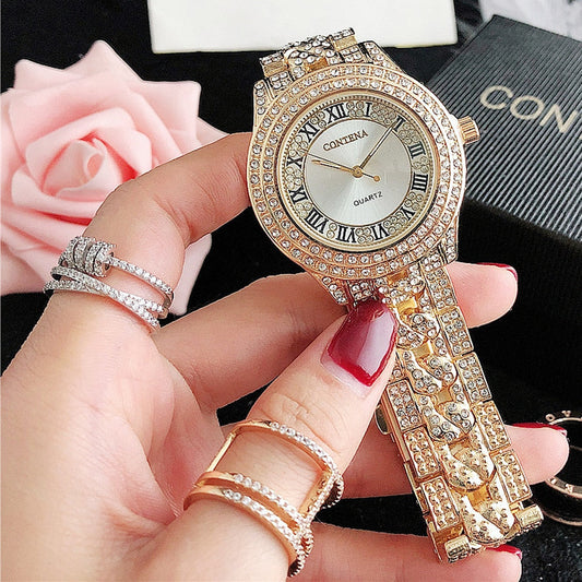  Women's Antique Luxury Diamond Quartz Stainless Steel Wristwatches - Watches for Women - DYAVOR® 