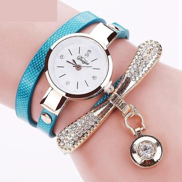  Women's Bracelet Fashion Gold Color Watch with Crystal Rhinestone - Watches for Women - DYAVOR® 