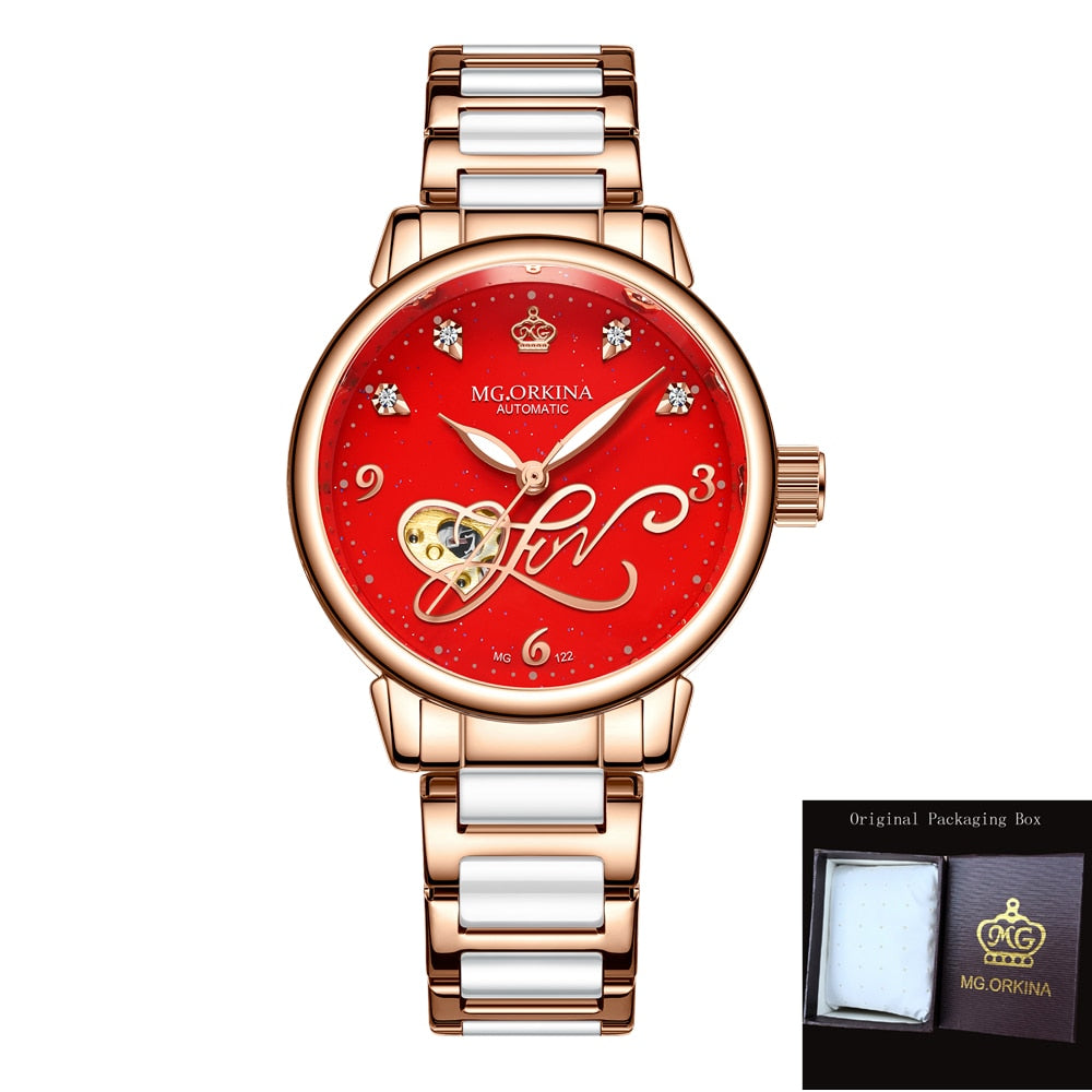  Women's Casual Hollow Steel Strap Luminous Hands Bracelet Wristwatches - Watches for Women - DYAVOR® 