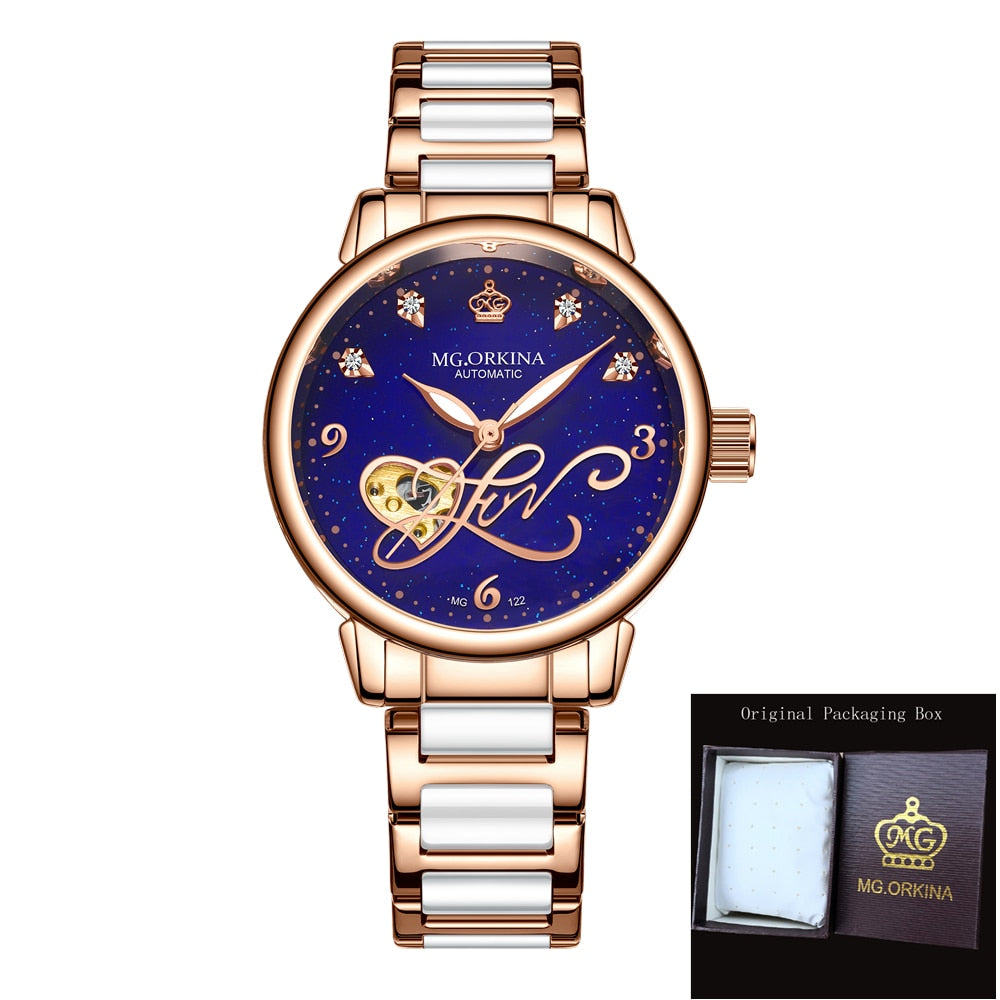  Women's Casual Hollow Steel Strap Luminous Hands Bracelet Wristwatches - Watches for Women - DYAVOR® 