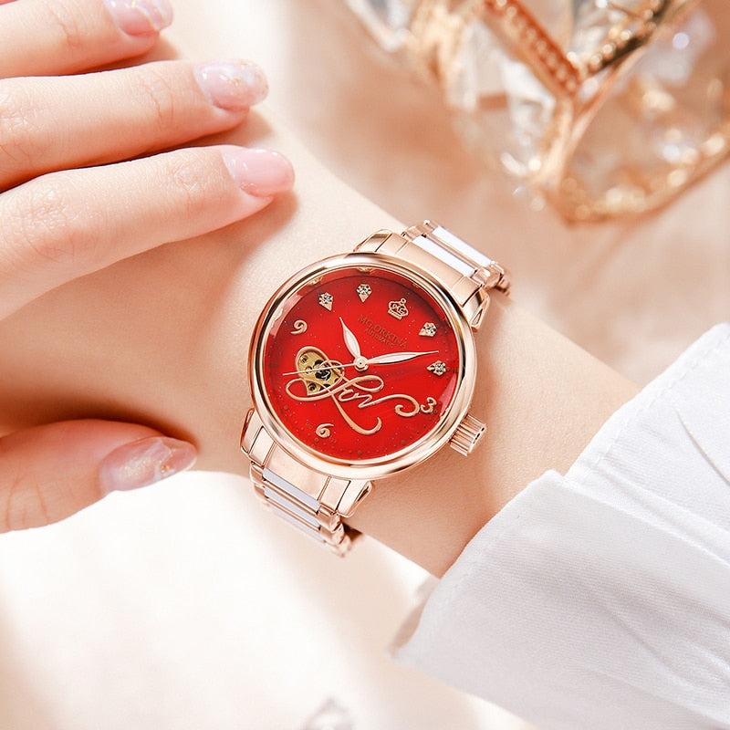 Women's Casual Hollow Steel Strap Luminous Hands Bracelet Wristwatches - Watches for Women - DYAVOR® 