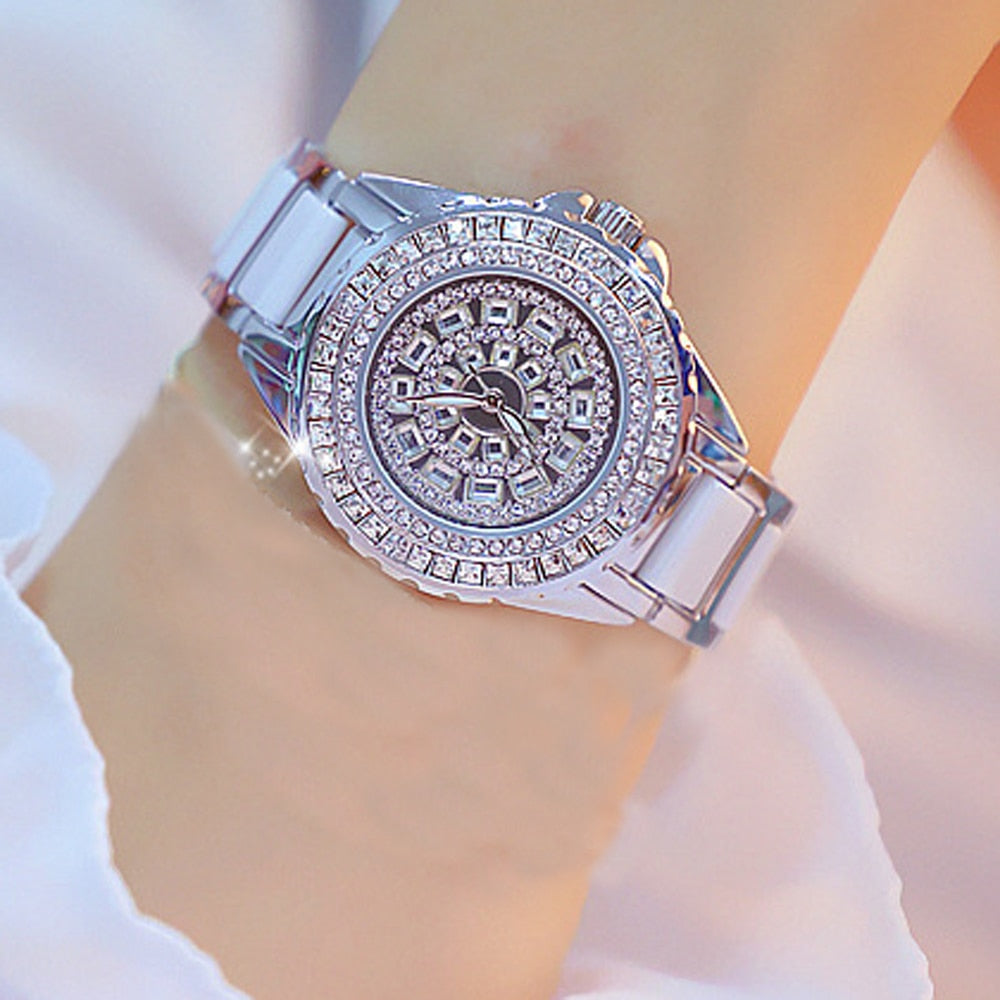  Women's Elegant Quartz Analog Ceramic Stainless Steel Water Resistant Watch - Watches for Women - DYAVOR® 