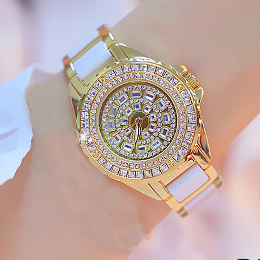  Women's Elegant Quartz Analog Ceramic Stainless Steel Water Resistant Watch - Watches for Women - DYAVOR® 