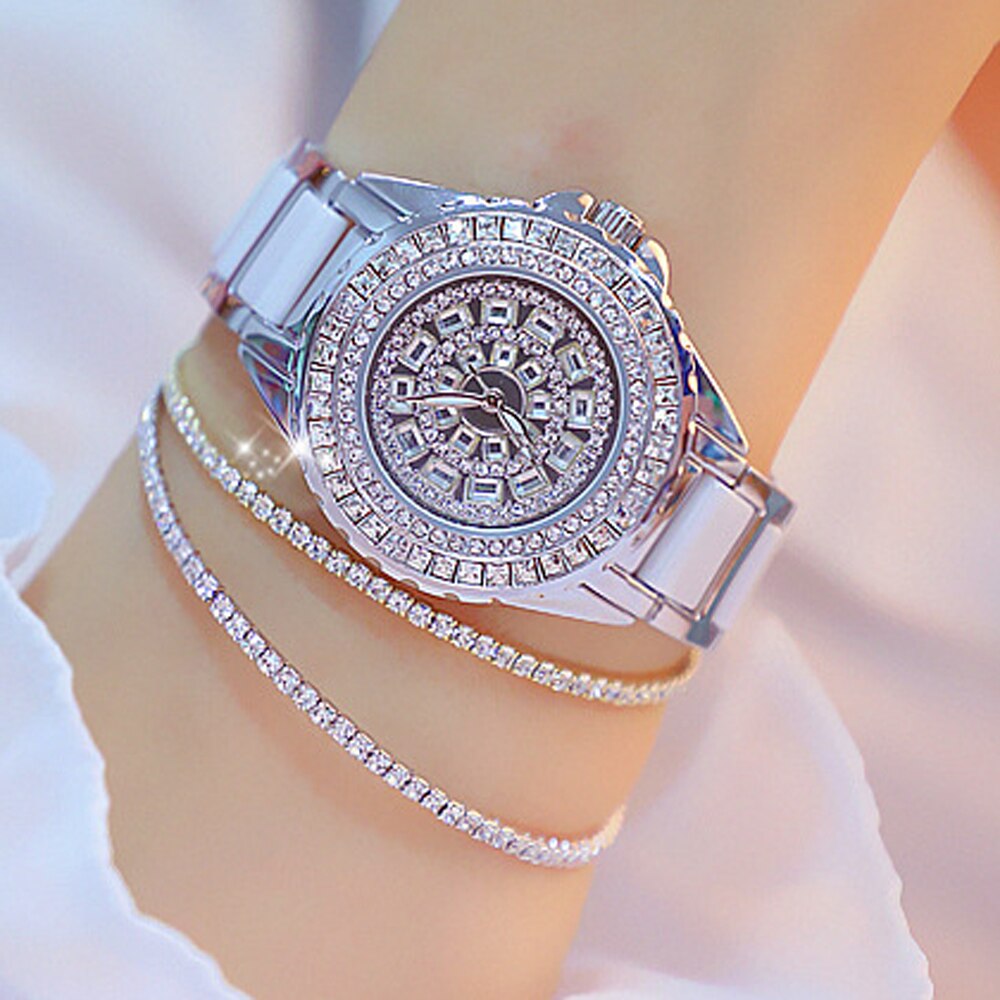  Women's Elegant Quartz Analog Ceramic Stainless Steel Water Resistant Watch - Watches for Women - DYAVOR® 