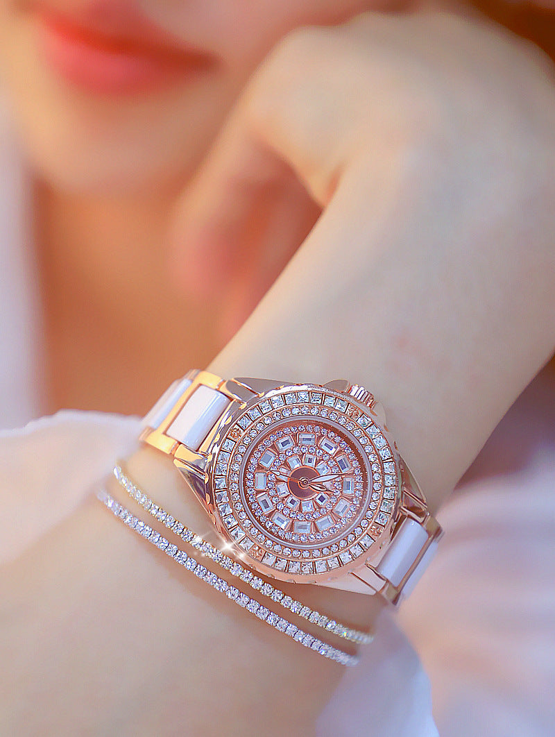  Women's Elegant Quartz Analog Ceramic Stainless Steel Water Resistant Watch - Watches for Women - DYAVOR® 