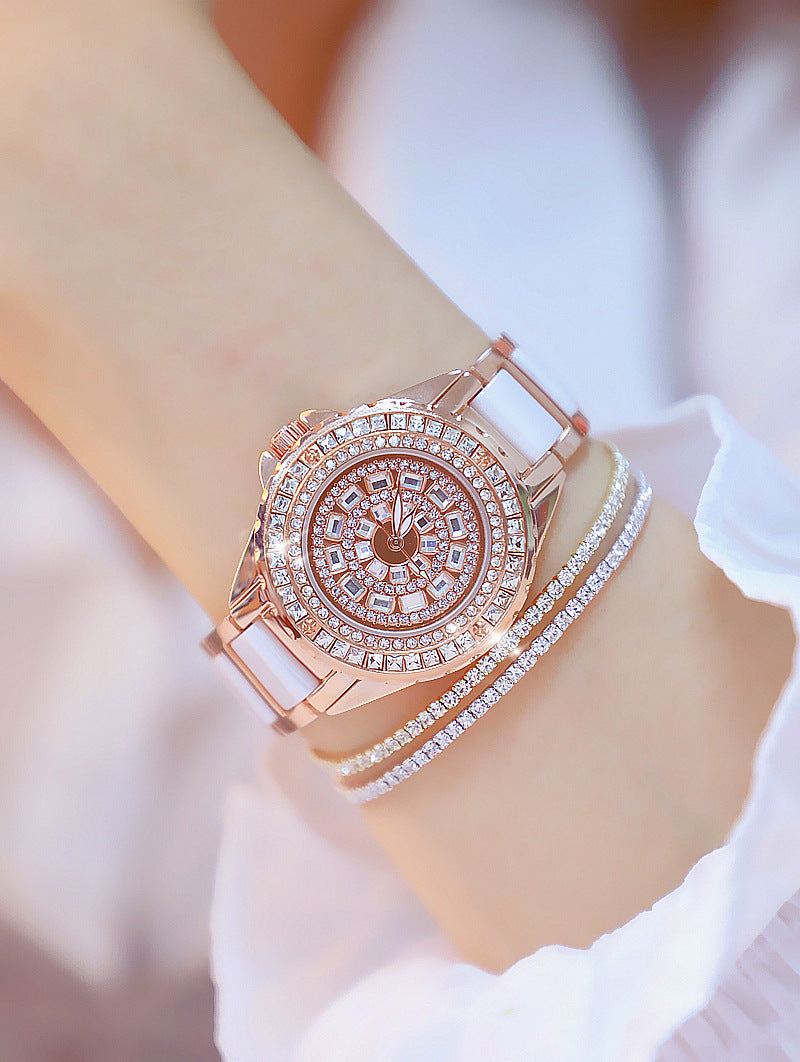  Women's Elegant Quartz Analog Ceramic Stainless Steel Water Resistant Watch - Watches for Women - DYAVOR® 
