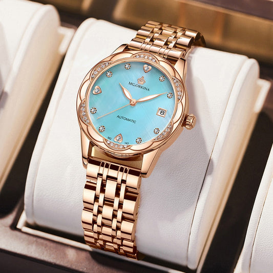  Women's Fashion Geneva Designer Diamond Mechanical WristWatch - Watches for Women - DYAVOR® 