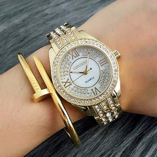  Women's Fashion Luxury Elegant Diamond Shock Resistant Wrist Watch - Watches for Women - DYAVOR® 