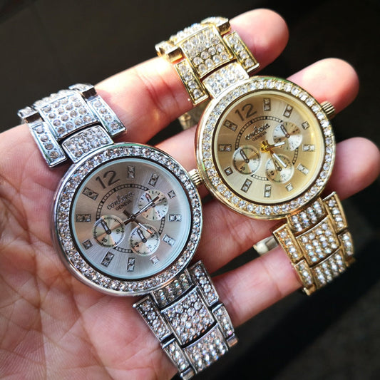  Women's Fashion Rhinestone Stainless Steel Quartz Wristwatches - Watches for Women - DYAVOR® 