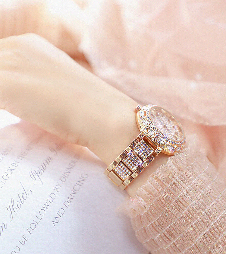  Women's Luxury Fashion Diamond Quartz Stainless Steel Wrist Watch - Watches for Women - DYAVOR® 