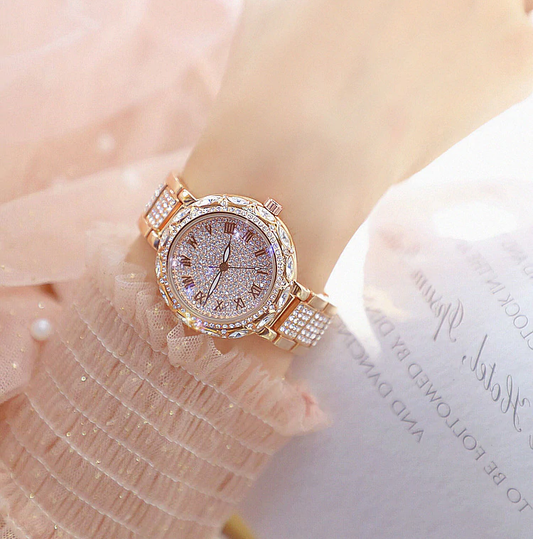  Women's Luxury Fashion Diamond Quartz Stainless Steel Wrist Watch - Watches for Women - DYAVOR® 