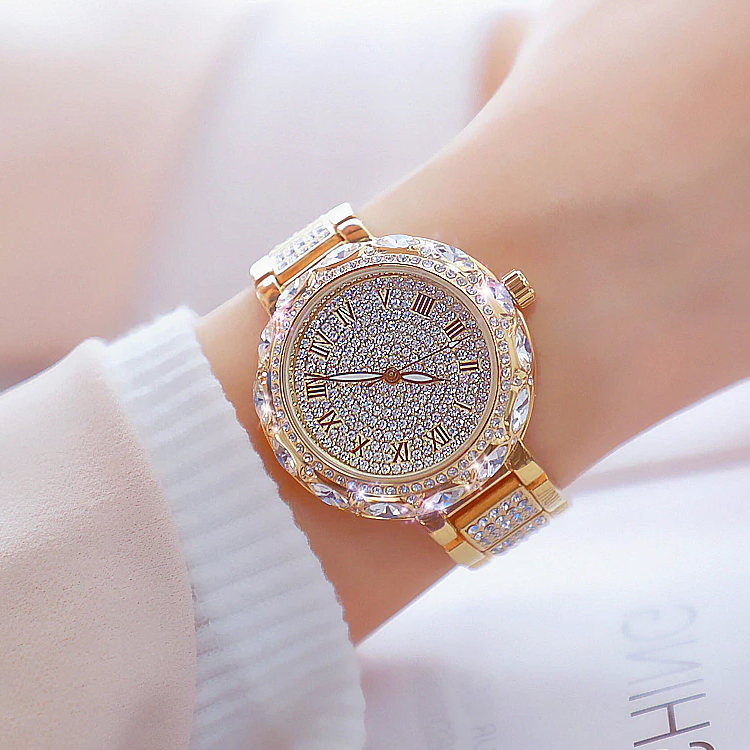  Women's Luxury Fashion Diamond Quartz Stainless Steel Wrist Watch - Watches for Women - DYAVOR® 