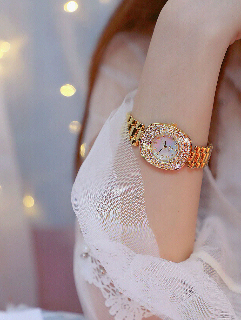  Women's Luxury Fashion Rectangle Full Rhinestone Quartz Watches - Watches for Women - DYAVOR® 
