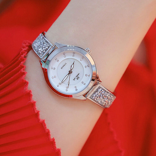  Women's Luxury Rhinestone Stainless Steel Quartz Bracelet Watch - Watches for Women - DYAVOR® 