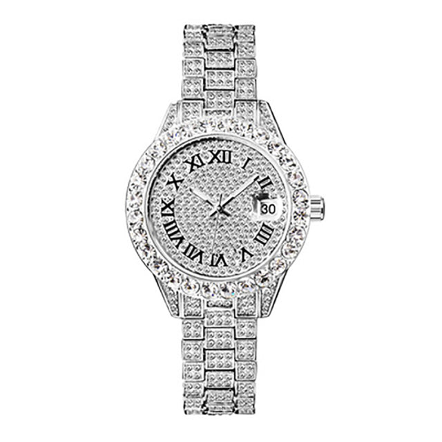  Women's Luxury Rhinestones Stainless Steel Hip Hop Charm Jewelry Watch - Watches for Women - DYAVOR® 