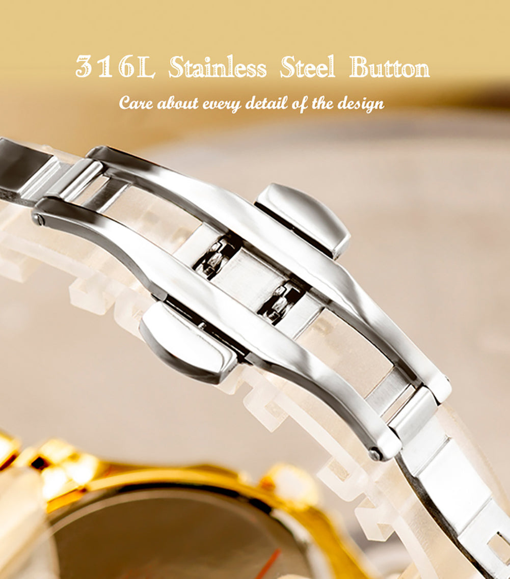  Women's Luxury Rhinestones Stainless Steel Hip Hop Charm Jewelry Watch - Watches for Women - DYAVOR® 