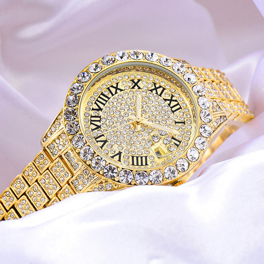  Women's Luxury Rhinestones Stainless Steel Hip Hop Charm Jewelry Watch - Watches for Women - DYAVOR® 